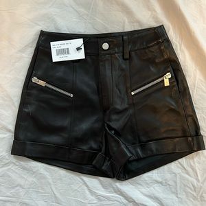 Anine Bing Lia leather shorts